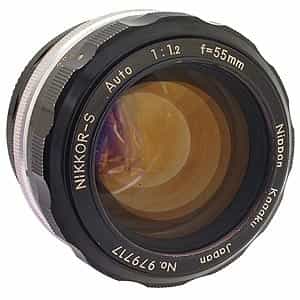 Nikon 55mm f/1.2 NIKKOR-S Auto Non AI Manual Focus Lens {52} - Nippon  Kogaku; with Caps - EX