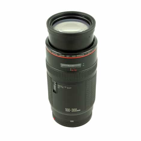 Canon 100-300mm f/5.6 L Macro EF Mount Lens {58} - With Caps and Hood; Zoom  Ring Loose - EX
