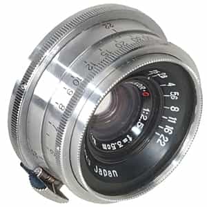 ZZ** Do Not Use Nikon 3.5cm (35mm) f/2.5 W-Nikkor.C Nippon Kogaku