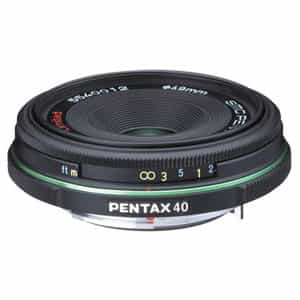 Pentax 40mm f/2.8 SMC PENTAX-DA Limited Autofocus APS-C Lens for K-Mount,  Black {49} - With Caps and Hood - EX+
