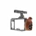 Tilta ES-T17-A Camera Cage Rig for Sony a7, a7S, a7R II, a7S II with NATO Top Handle, Wood Hand Grip, 15mm Baseplate/Lens Support, 2x 300mm (11.8