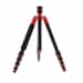 MeFoto A-1350 Red Road Trip Travel Tripod/Monopod Without Ball Head, 5-Section, 15.4-57.5