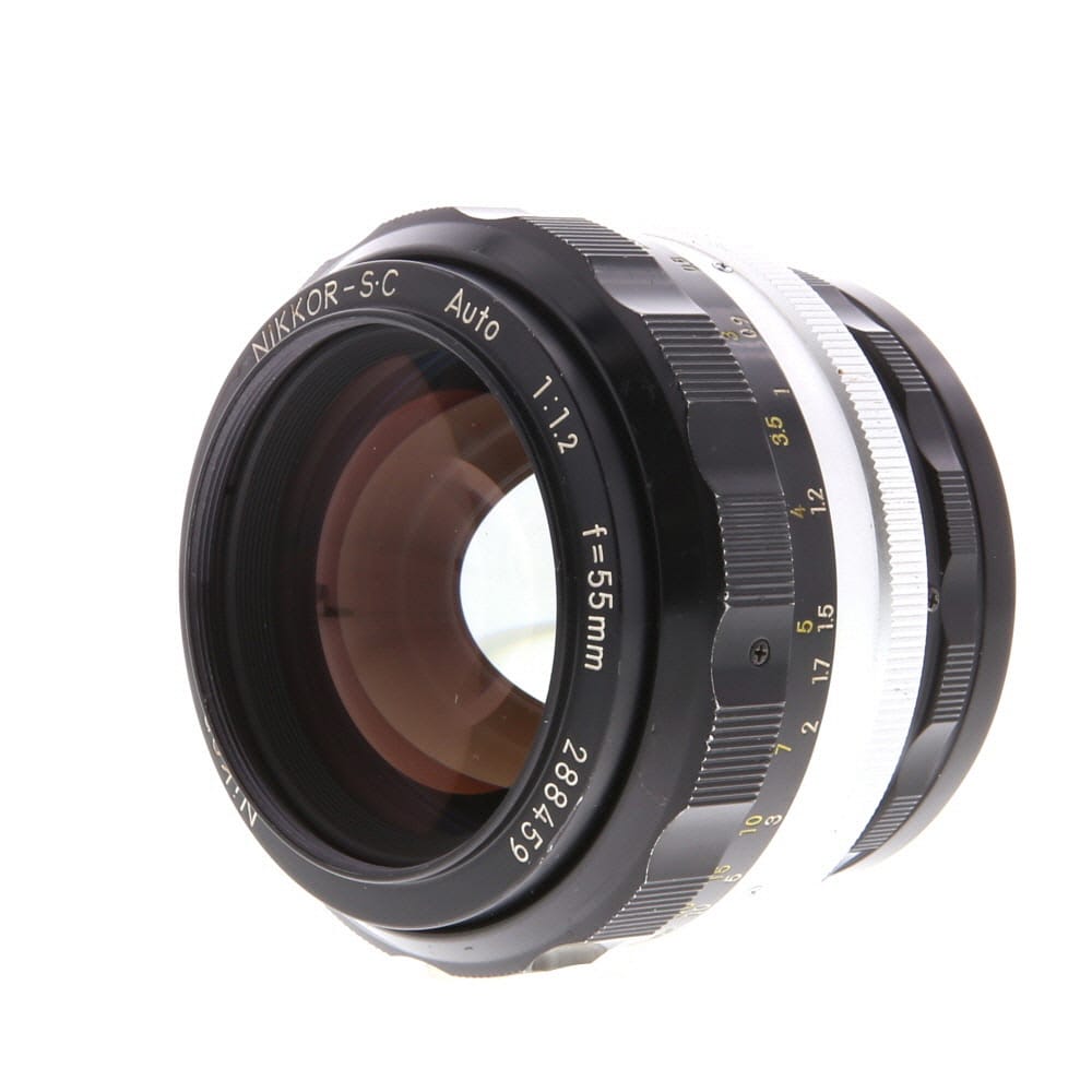 Nikon Nikkor 55mm F/1.2 S Non AI Manual Focus Lens {52} - Used