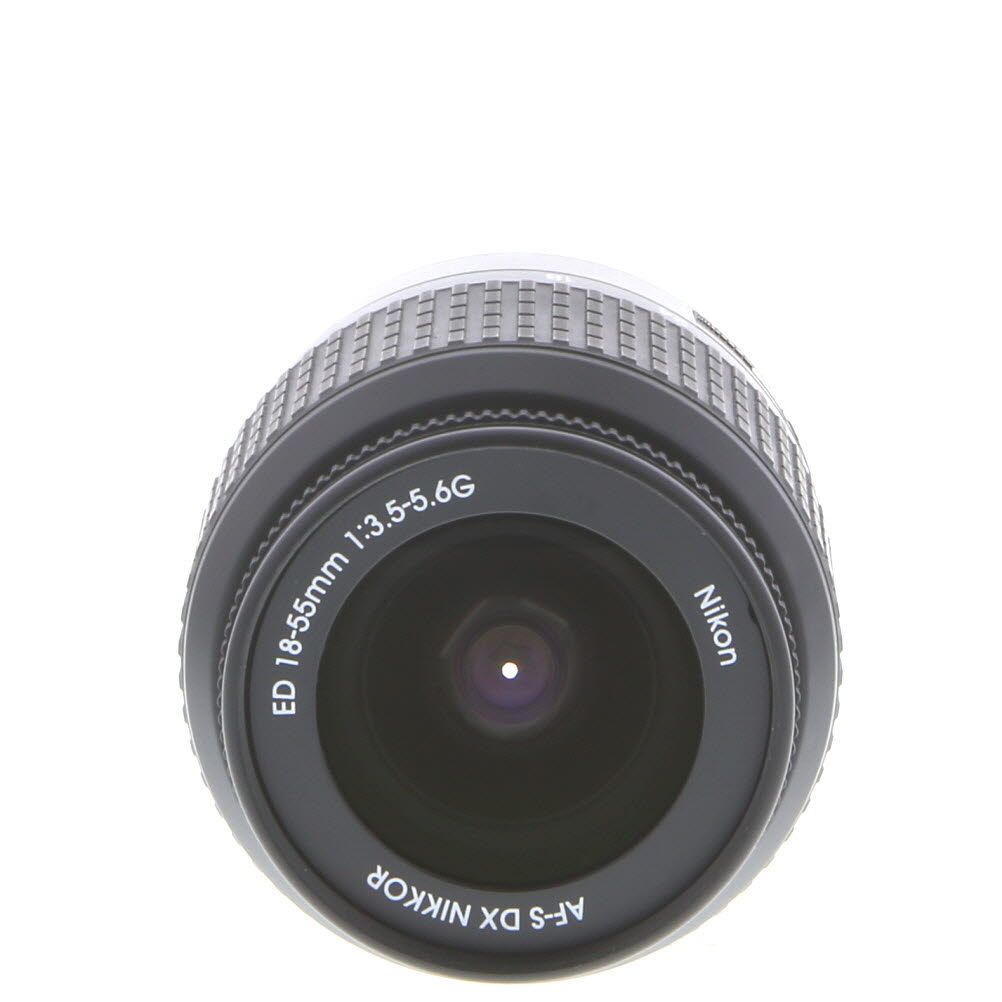 Nikon AF-S DX Nikkor 18-55mm f/3.5-5.6 G VR Autofocus APS-C Lens, Black  {52} - With Caps and Hood - EX+