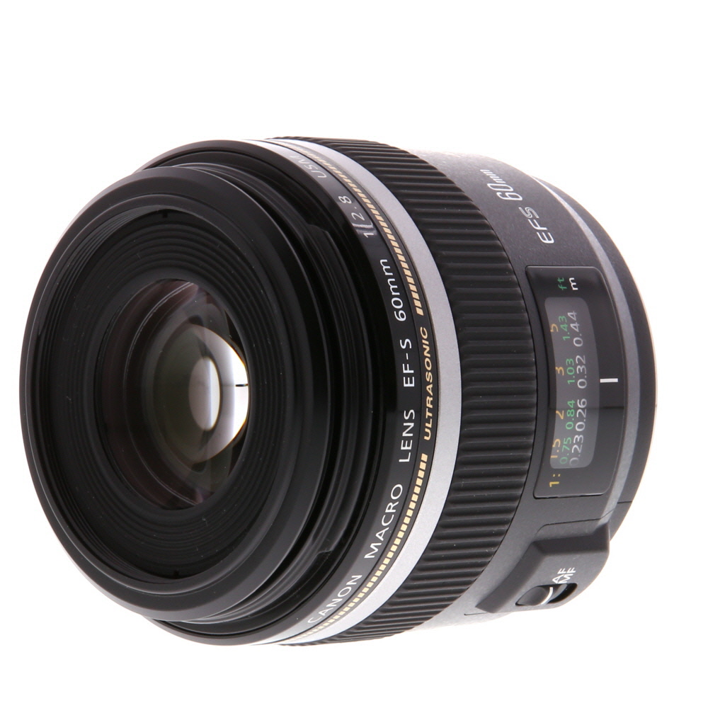 Canon EF-S 35mm f/2.8 Macro IS STM Autofocus APS-C Lens, Black {49} - EX+