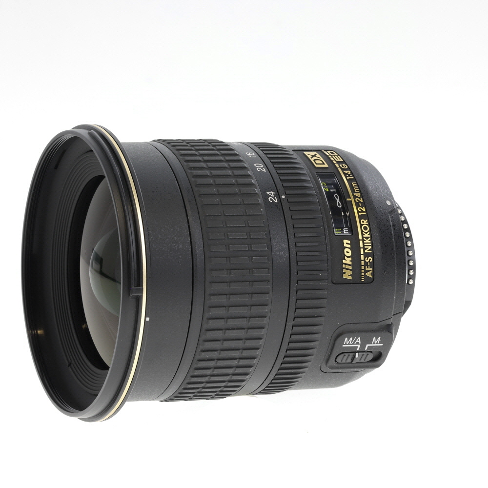 Nikon AF-S DX Nikkor 10-24mm f/3.5-4.5 G ED Autofocus APS-C Lens, Black  {77} - With Case, Caps and Hood - EX+
