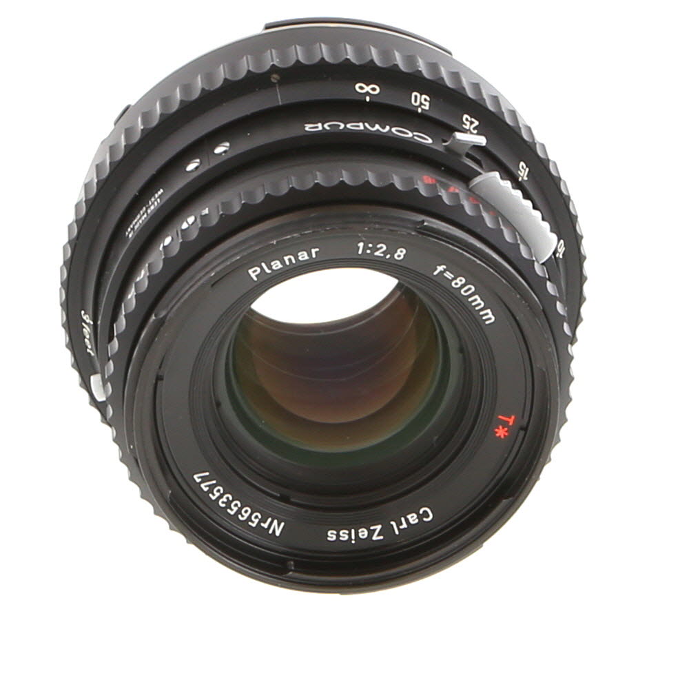 Hasselblad 80mm f/2.8 Planar CF T* Lens for Hasselblad 500 Series V System,  Black {Bayonet 60} - With Caps - EX+