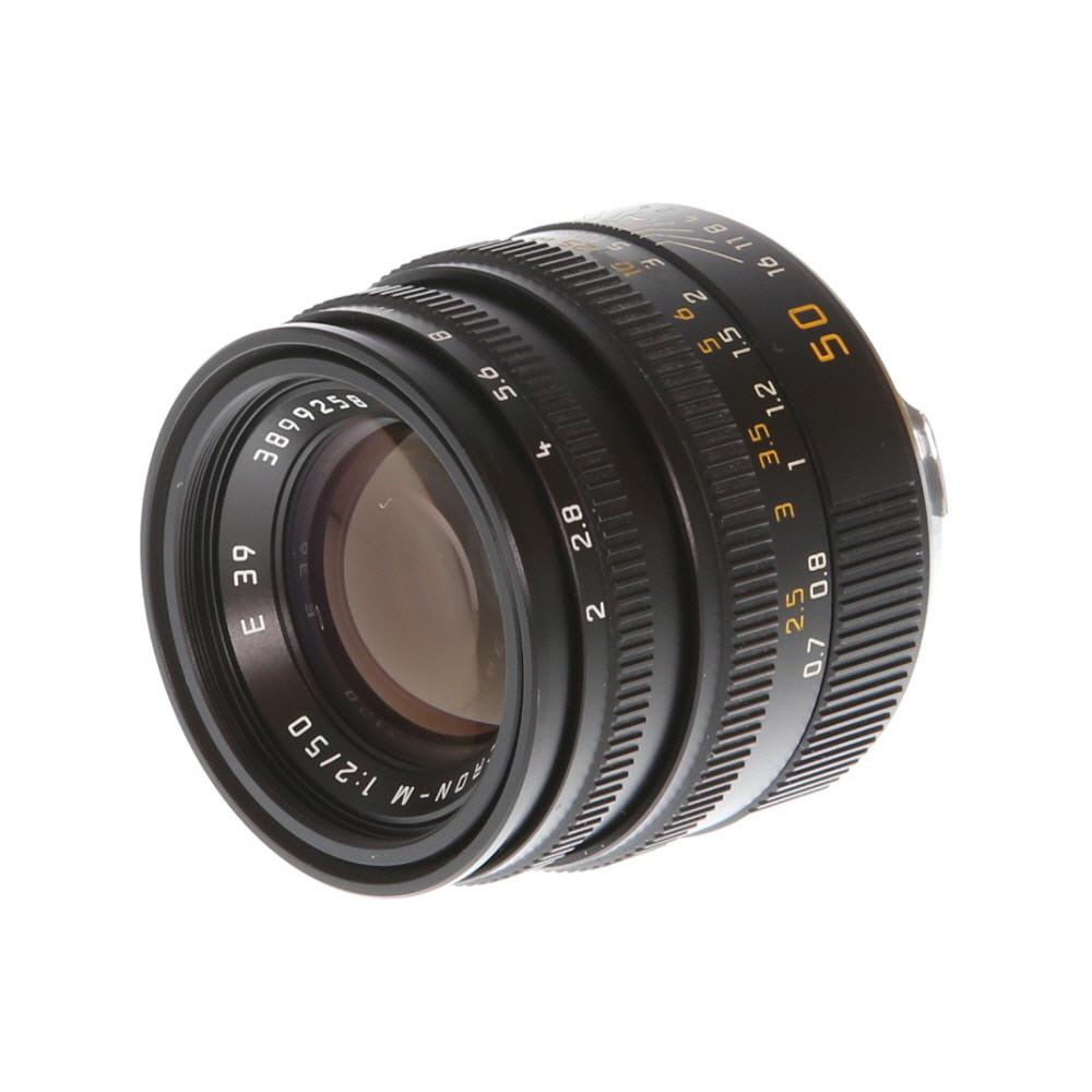 Leica 50mm f/2 Summicron-M M-Mount Lens, Black {39} 11819 - Front Ring  Damage; Made in Germany - BGN
