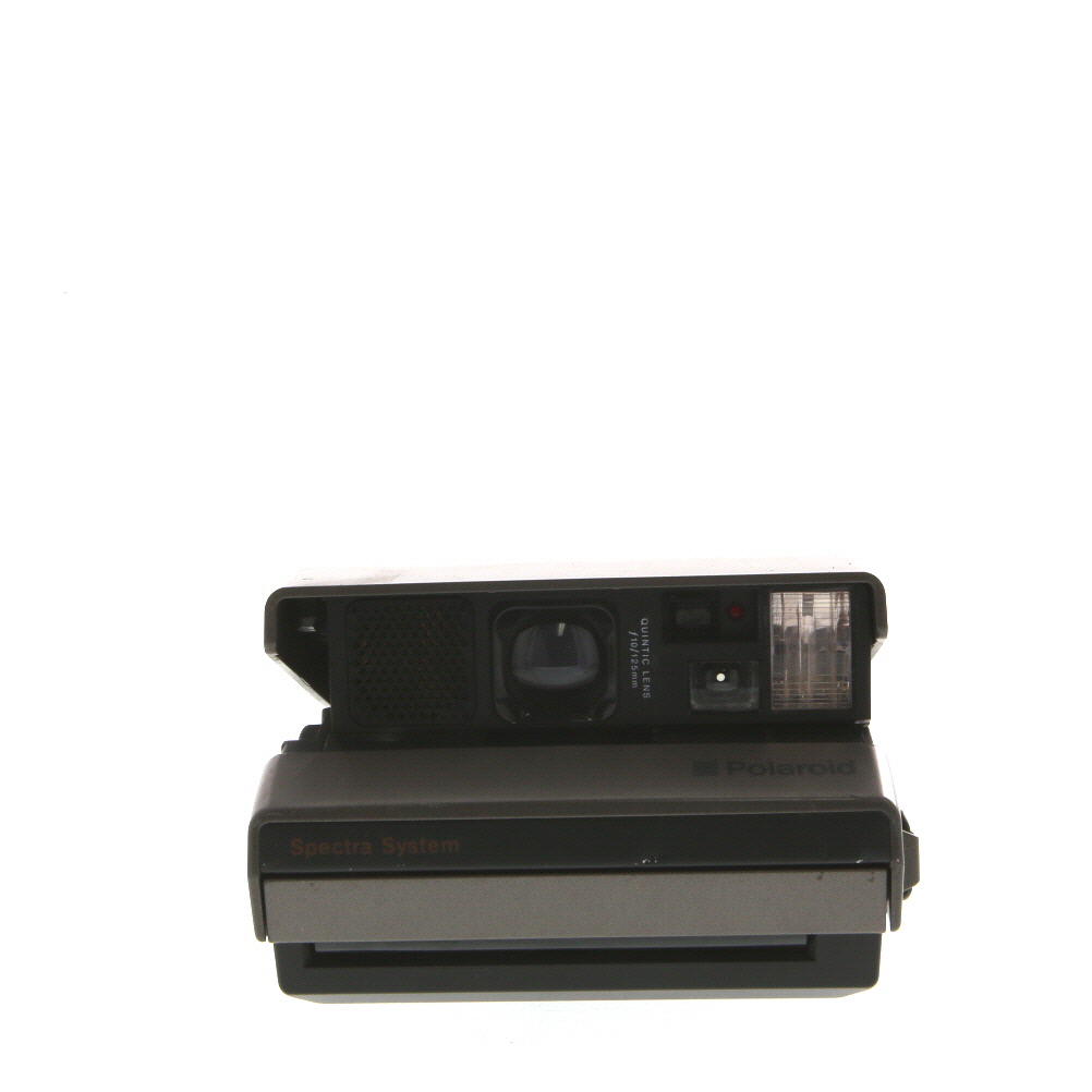 Polaroid Spectra System AF Camera With Impossible Project Film Shield (Frog Tongue) at Camera
