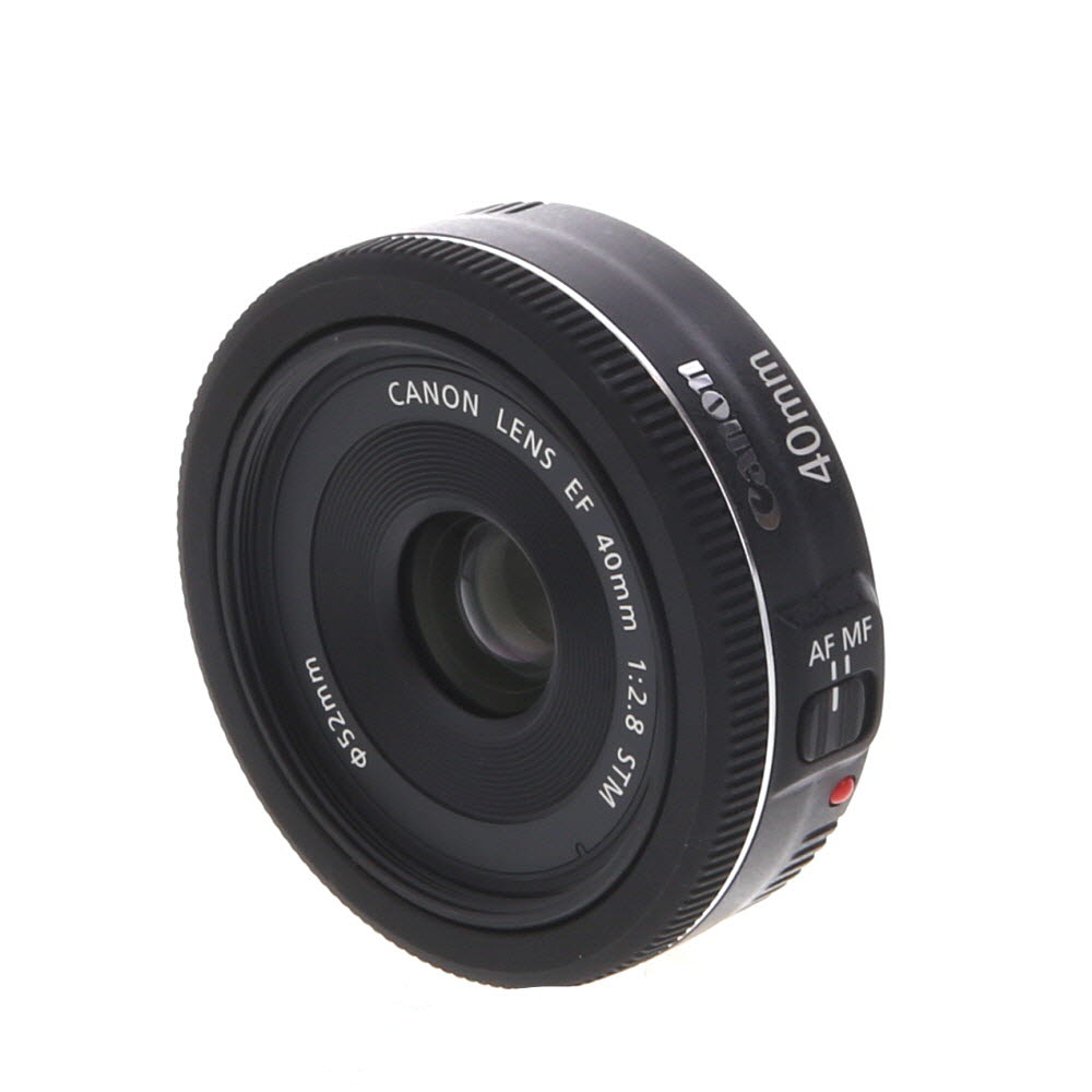 Canon EF-S 24mm f/2.8 STM Autofocus APS-C Lens, Black {52} - With Caps - LN-
