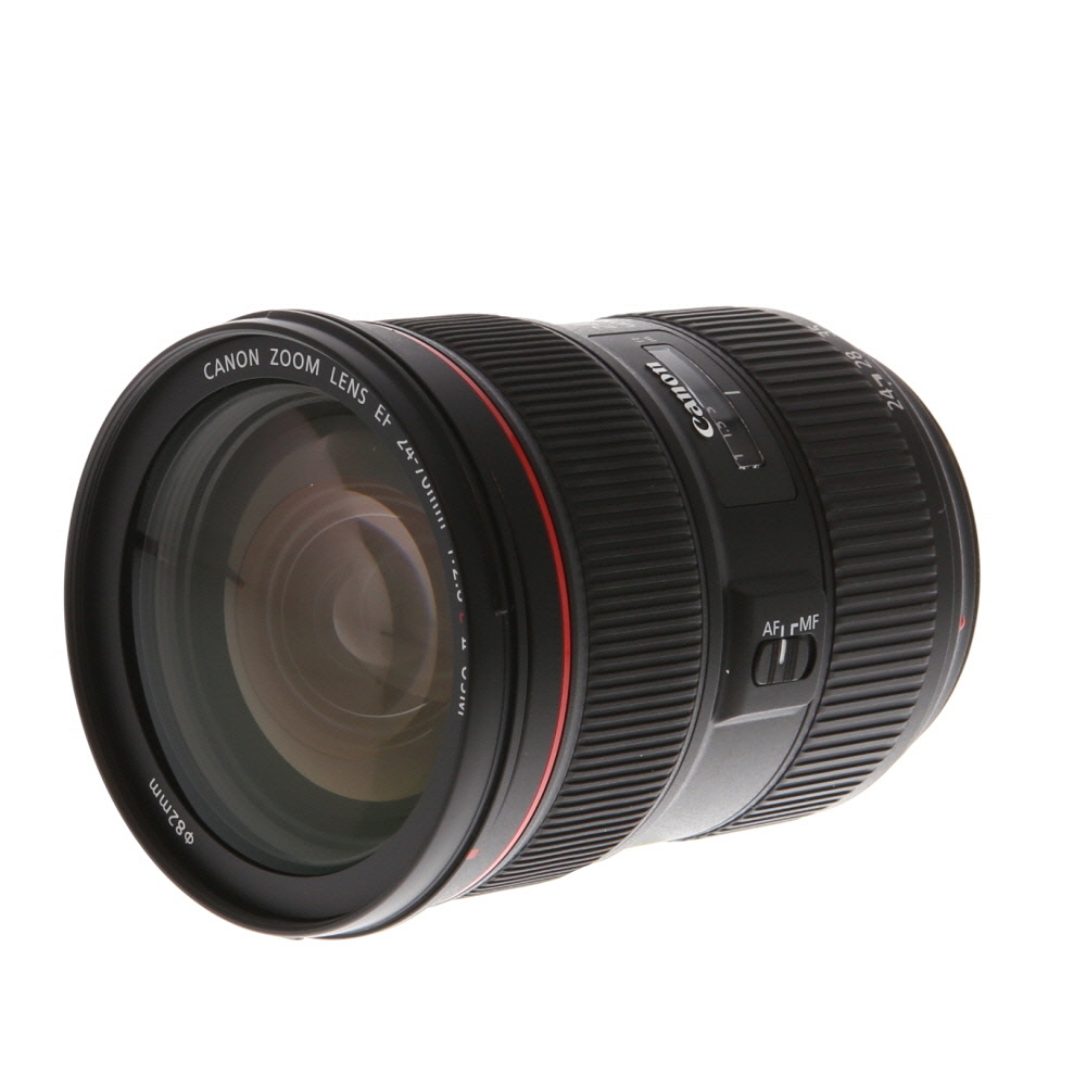カメラ レンズ(ズーム) Canon 28-70mm f/2.8 L USM Macro EF-Mount Lens {77} - With Caps and Hood - EX