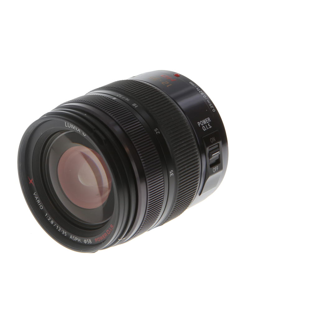 Panasonic Lumix G X Vario 12-35mm f/2.8 (II) ASPH. HD Power O.I.S.  Autofocus Lens for MFT (Micro Four Thirds), Black {58} - With Caps, Case,  Hood - 