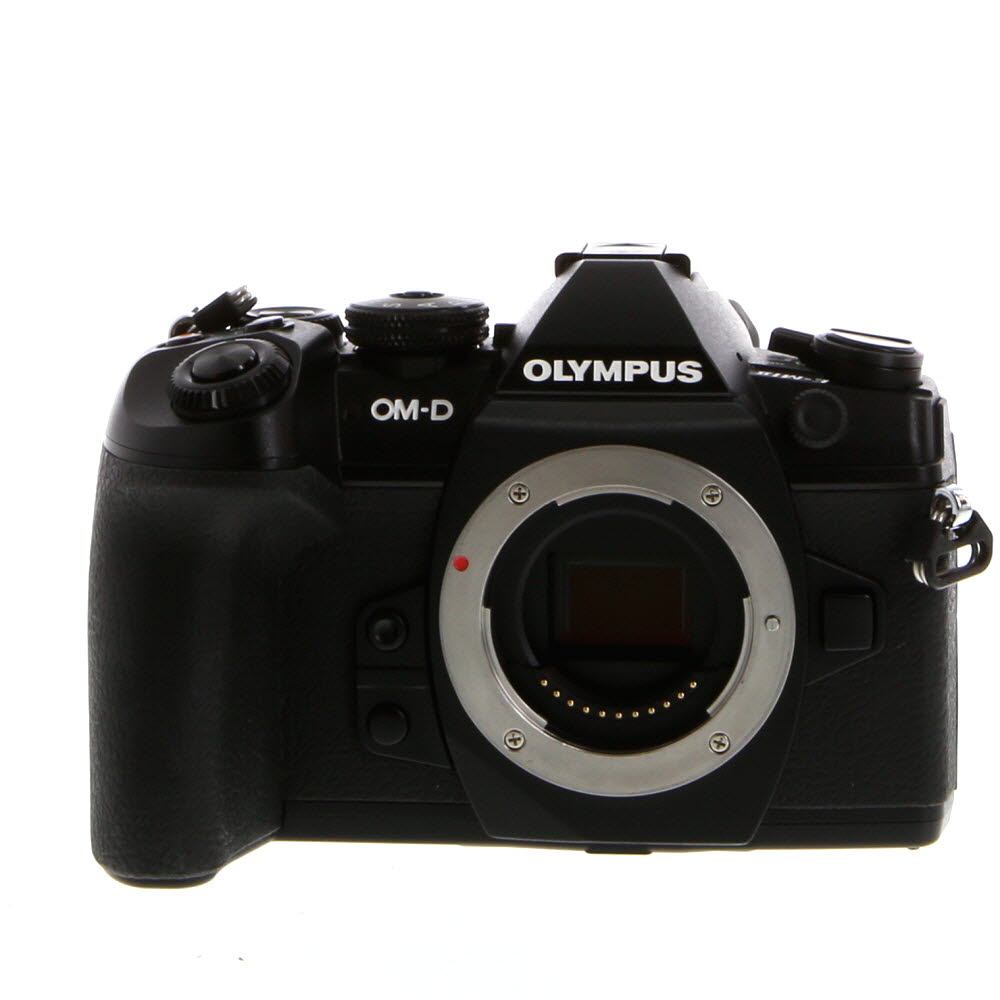 Olympus OM-D E-M1 Mark II Mirrorless MFT (Micro Four Thirds) Camera Body,  Black {20.4MP} with FL-LM3 Flash - With Battery, Charger; Loose Rubber Grip  