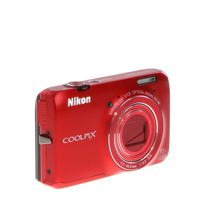 Nikon Coolpix S6300 Digital Camera, Red at KEH Camera