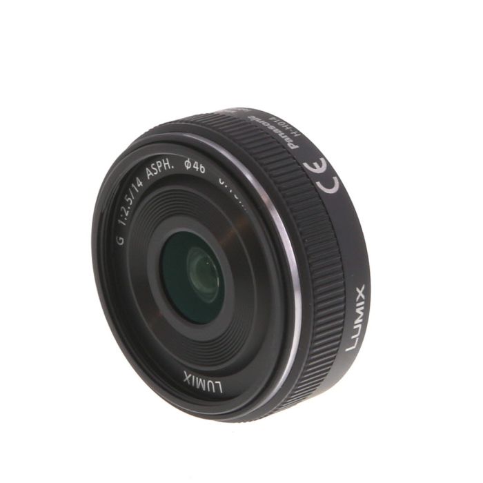 Panasonic Lumix G 14mm f/2.5 ASPH. Autofocus Lens for MFT (Micro Four Black/Dark Silver {46} at Camera