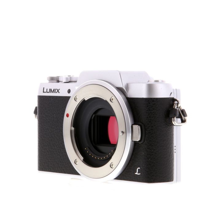 Panasonic Lumix DMC-GF7 Digital Camera, Black/Silver, With 12-32mm F/3.