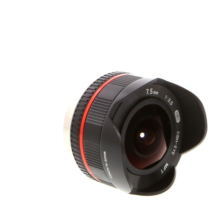 Samyang 7 5mm F 3 5 Fisheye Umc Manual Lens For Mft Micro Four Thirds Black At Keh Camera
