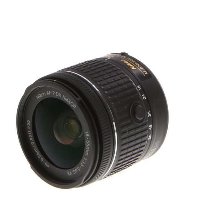 Nikon Af P Dx Nikkor 18 55mm F 3 5 5 6 G Vr Autofocus Lens For Aps C Sensor Dslr Black 55 At Keh Camera