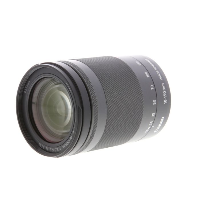 Canon 18 150mm F 3 5 6 3 Is Stm Ef M Mount Lens For Canon Mirrorless Digital Graphite Black 55 At Keh Camera