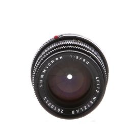 Leica 50mm f/2 Summicron Wetzlar Rigid M-Mount Lens, Black {E39} 11817