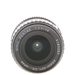 Pentax 28mm F/3.5 SMC K Mount Manual Focus Lens {52} at KEH