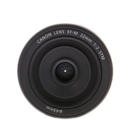 Canon 22mm f/2 STM Lens for EF-M Mount, Graphite Black {43} at