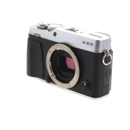 Fujifilm X-E3 Mirrorless Camera Body, Silver {24.3MP} with EF-X8 