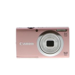 Canon Powershot A2400 IS Digital Camera, Pink {16MP} at KEH 
