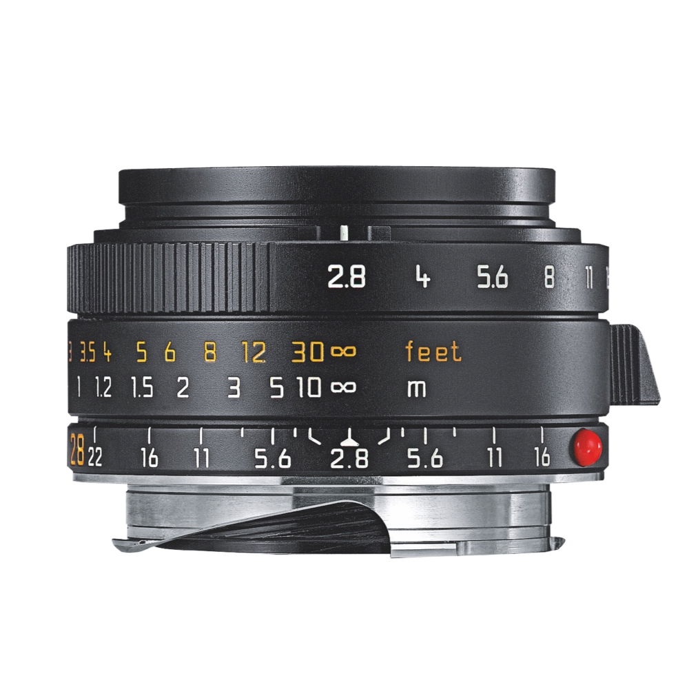 Leica 28mm f/2.8 Elmarit-M ASPH. M-Mount Lens, Germany, Black, 6